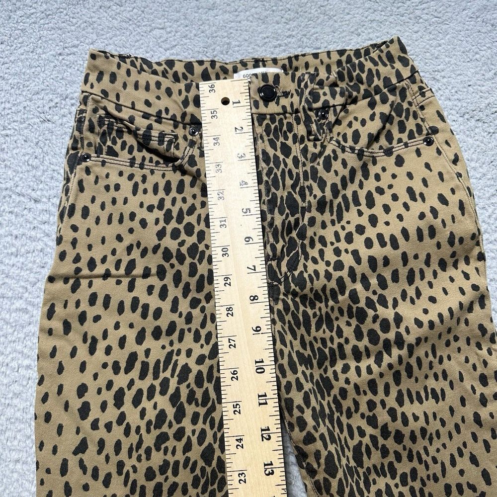 Good American Jeans Size 4 27 Good Waist High Rise Skinny Leopard Print - Picture 3 of 10